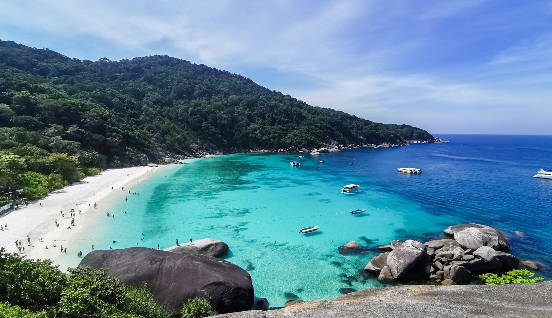 View over the bay from the viewpoint on Similan Island 8