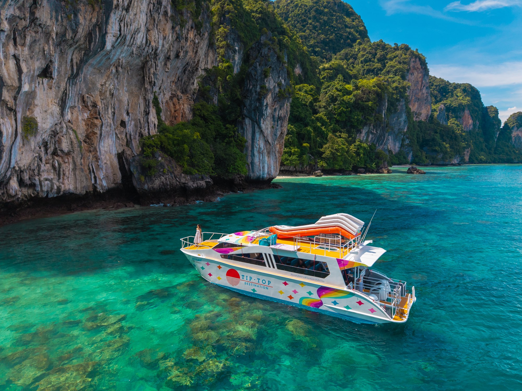 Tip-Top double-deck catamaran at Phi Phi